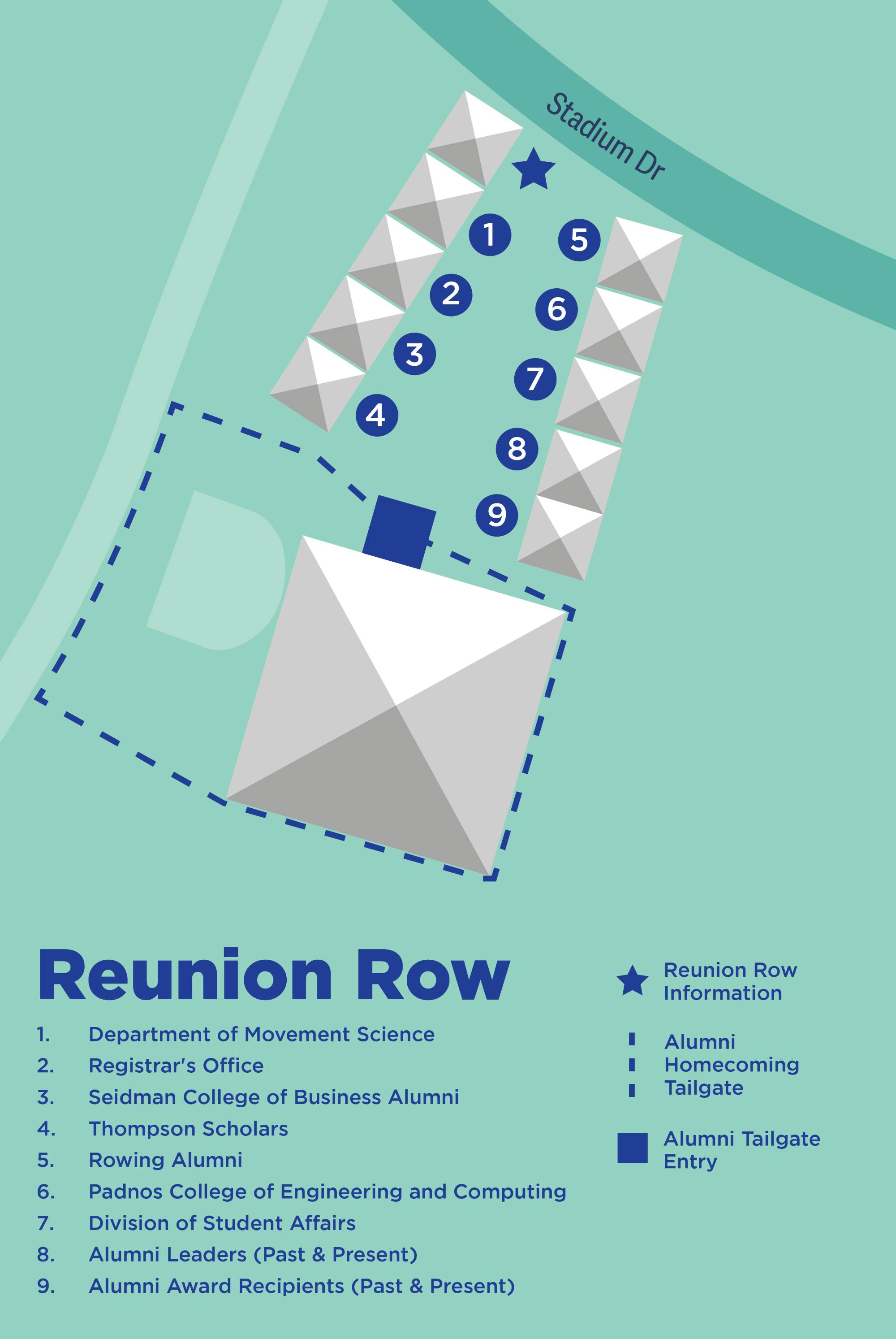 Reunion Row map